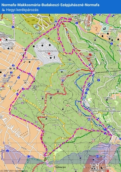 Normafa - Makkosmria-Libeg-Normafa krtra map